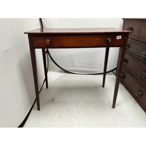 435 - GEORGIAN MAHOGANY WRITING TABLE A/F H32