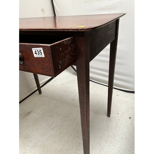 435 - GEORGIAN MAHOGANY WRITING TABLE A/F H32