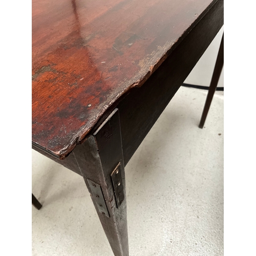 435 - GEORGIAN MAHOGANY WRITING TABLE A/F H32