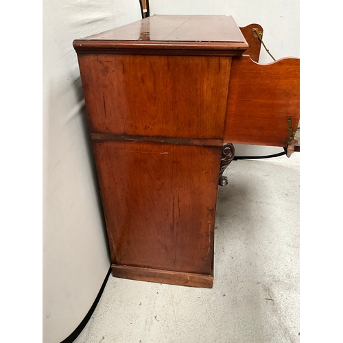 440 - VICTORIAN MAHOGANY SECRETAIRE BASE H41