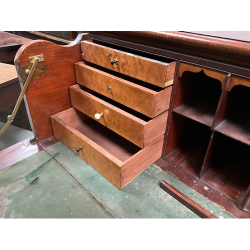 440 - VICTORIAN MAHOGANY SECRETAIRE BASE H41