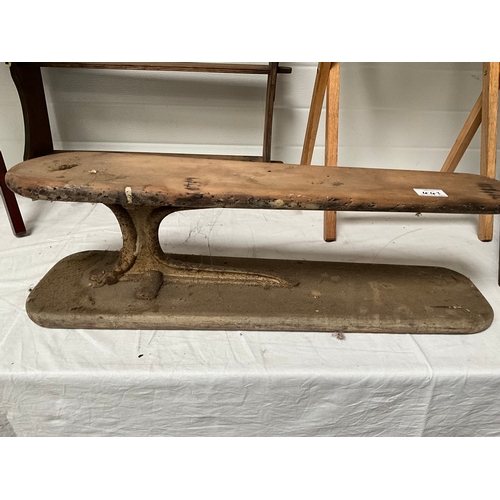 443 - QTY OF SMALL TABLES VINTAGE IRONING BOARD STAND ETC