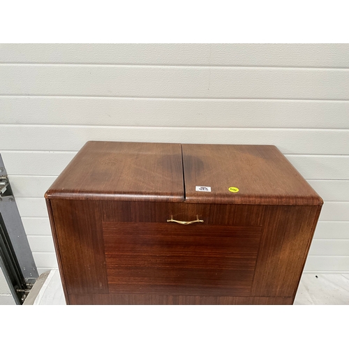 483 - RETRO DRINKS CABINET WITH FITTED INTERIOR H26