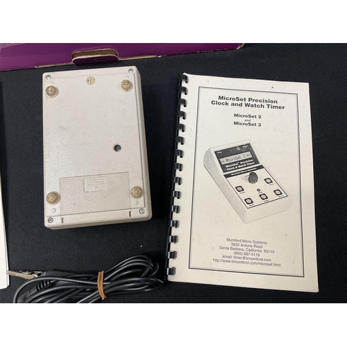 199 - MICROSET PRECISION CLOCK AND WATCH TIMER COMPLETE WITH INSTRUCTIONS
