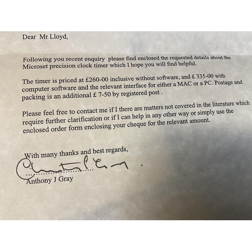 199 - MICROSET PRECISION CLOCK AND WATCH TIMER COMPLETE WITH INSTRUCTIONS