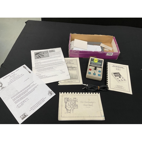 199 - MICROSET PRECISION CLOCK AND WATCH TIMER COMPLETE WITH INSTRUCTIONS