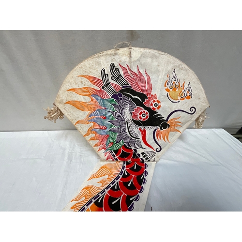 51 - *******lot withdrawn by vendor******BOX OF ORIENTAL KITES, HAND PAINTED TRAYS ETC (ITEM 75,79)