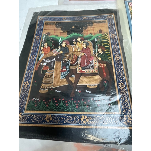 51 - *******lot withdrawn by vendor******BOX OF ORIENTAL KITES, HAND PAINTED TRAYS ETC (ITEM 75,79)