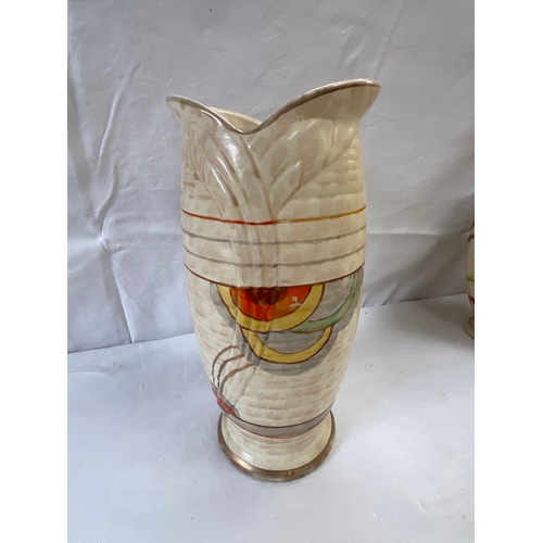 54 - *******lot withdrawn by vendor******BOX OF ART DECO JUGS AND VASES TO INCLUDE PORTMEIRION ITEMS TALL... 