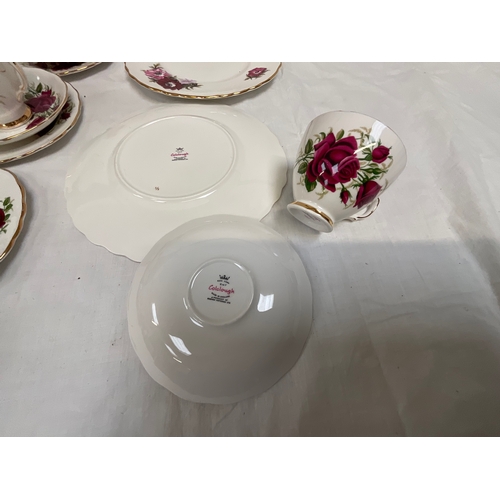 61 - 2 BOXES OF CHINA TO INCLUDE JOHNSONS BROS DINNER SERVICE, HAND PAINTED TEA SET