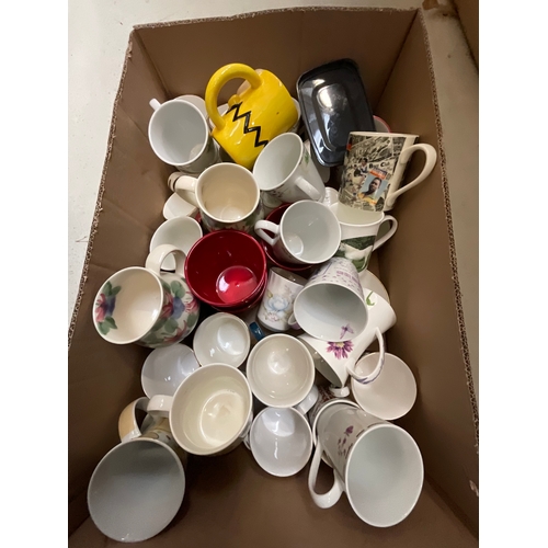 63 - 2 BOXES OF CHINA - MUGS ETC