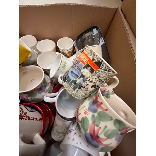 63 - 2 BOXES OF CHINA - MUGS ETC