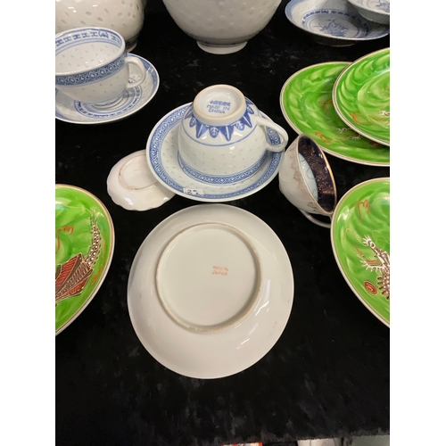 70 - *******lot withdrawn by vendor******2 BOXES OF ORIENTAL CHINA, MAHOGANY STANDS ETC (ITEM 137,138)