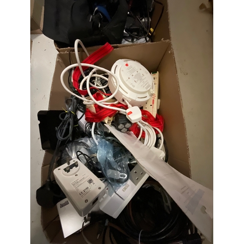 71 - 3 BOXES OF ELECTRICAL ITEMS TO INCLUDE PRINTER,SPEAKERS, CAMCORDER, ETC