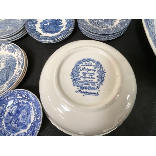 144 - 2 BOXES OF BLUE & WHITE CHINA - SOME A/F