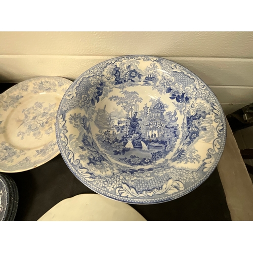 144 - 2 BOXES OF BLUE & WHITE CHINA - SOME A/F