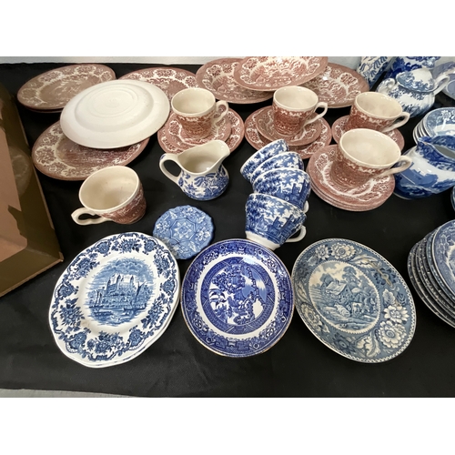 144 - 2 BOXES OF BLUE & WHITE CHINA - SOME A/F