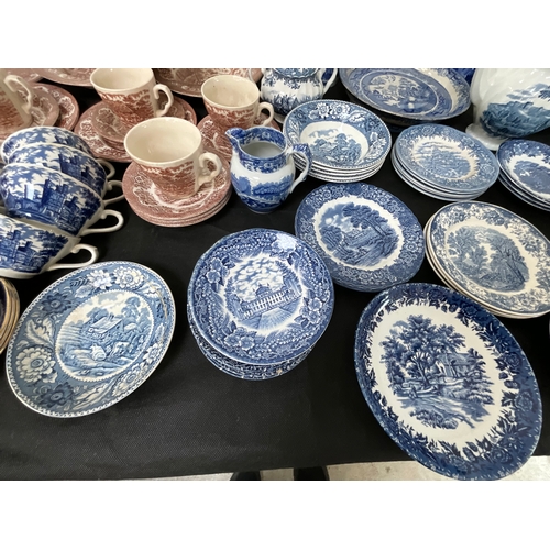 144 - 2 BOXES OF BLUE & WHITE CHINA - SOME A/F