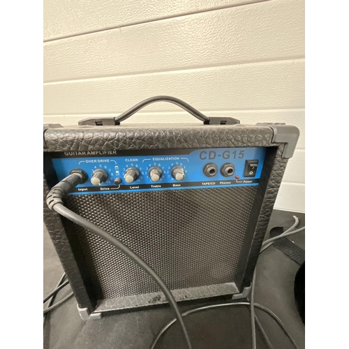 153 - ELECTRIC GUITAR & AMPLIFIER