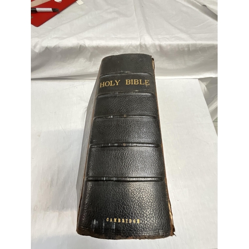 154 - LARGE VICTORIAN HOLY BIBLE