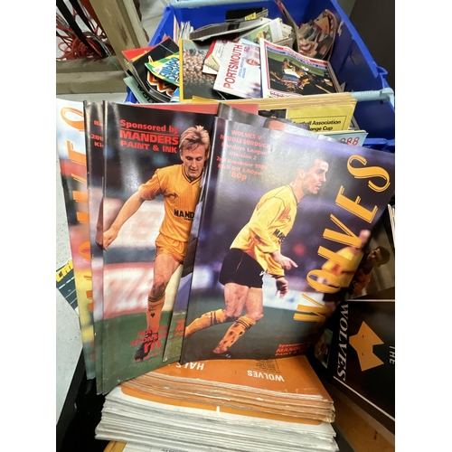 160 - 2 CRATES OF VINTAGE FOOTBALL PROGRAMMES