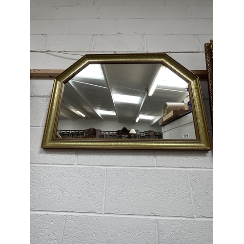 179 - MODERN OVERMANTLE WALL MIRROR 26