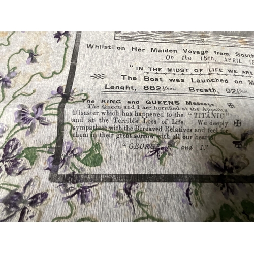 199 - *******lot withdrawn by vendor******TITANIC RELATED PRINTED NAPKIN