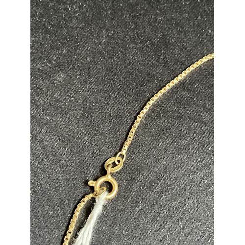 216 - STAMPED 750 18CT GOLD CHAIN 7.5