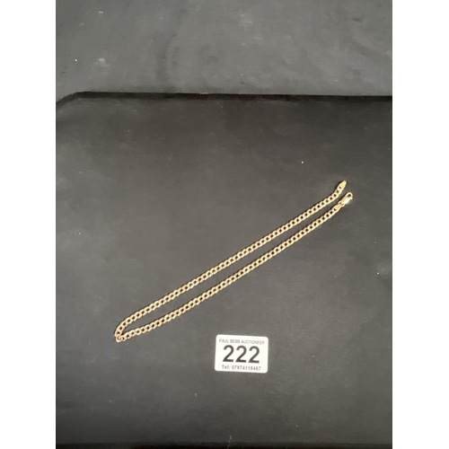 222 - 9CT GOLD CHAIN 17