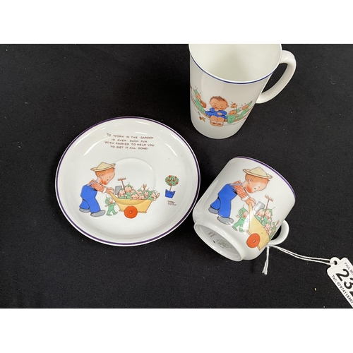 232 - SHELLEY CHILDS CUP & SAUCER AND MUG