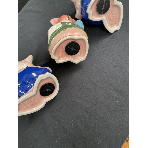 236 - SET OF 6 WADE NAT WEST PIG MONEY BOXES