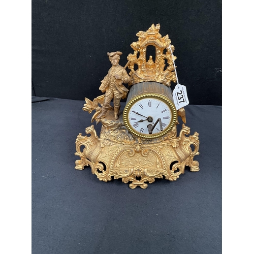 237 - *******lot withdrawn by vendor******FRENCH GILT MANTEL CLOCK 11