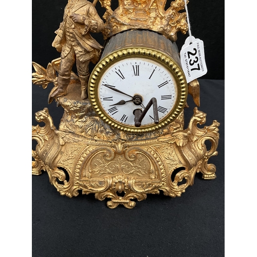 237 - *******lot withdrawn by vendor******FRENCH GILT MANTEL CLOCK 11