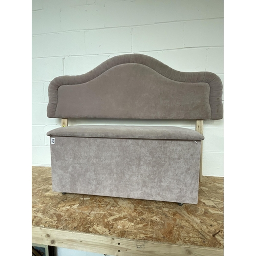 260 - MODERN AS NEW UPHOLSTERED BLANKET BOX  H18