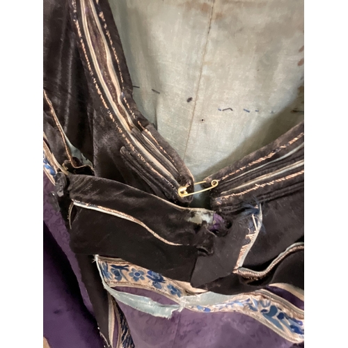 265B - *******lot withdrawn by vendor******VINTAGE PEARLWORK JACKET, SELECTION OF SILK AND EMBROIDERED ORIE... 