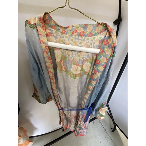 265B - *******lot withdrawn by vendor******VINTAGE PEARLWORK JACKET, SELECTION OF SILK AND EMBROIDERED ORIE... 