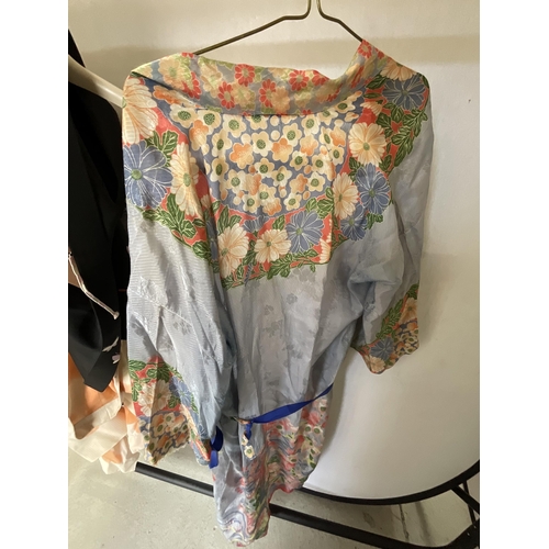 265B - *******lot withdrawn by vendor******VINTAGE PEARLWORK JACKET, SELECTION OF SILK AND EMBROIDERED ORIE... 