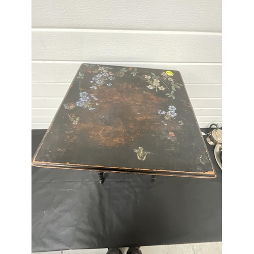 278 - *******lot withdrawn by vendor******EDWARDIAN HAND PAINTED WINDOW TABLE A/F (ITEM 163) H24