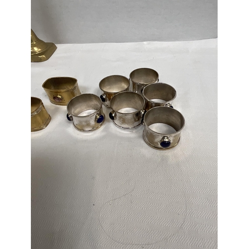 282 - *******lot withdrawn by vendor******BOX OF SILVER PLATED AND BRASS ITEMS TO INCLUDE JACKY DIAMOND CA... 