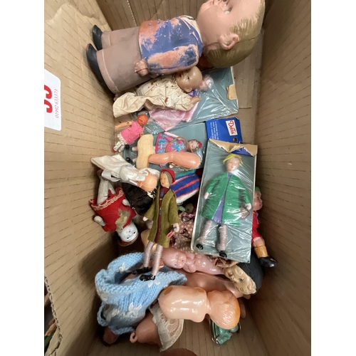 286 - *******lot withdrawn by vendor******2 BOXES OF VINTAGE TOYS AND DOLLS (ITEM 128,144)