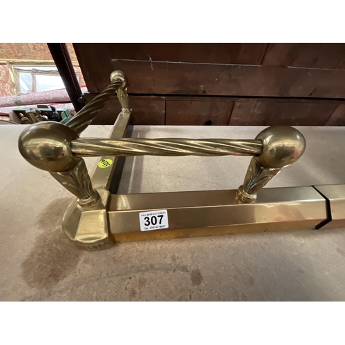 307 - EXTENDING BRASS FIRE CURB W44