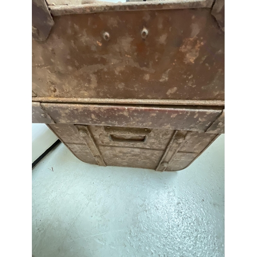 323 - 2 VICTORIAN TIN CHESTS A/F H14