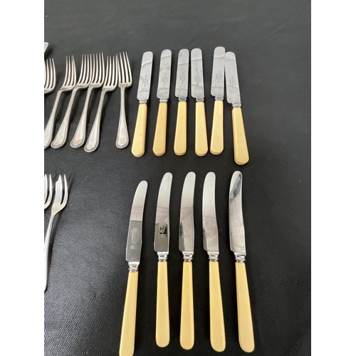 330 - BOX OF SILVER PLATED CUTLERY