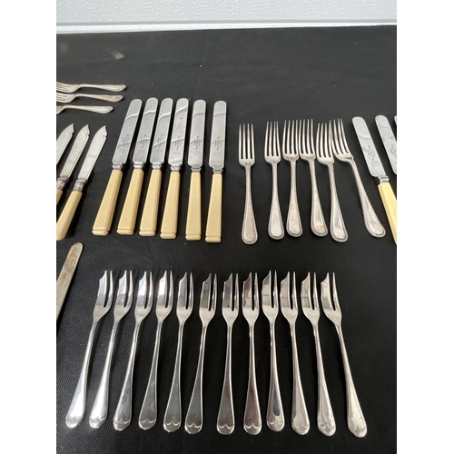 330 - BOX OF SILVER PLATED CUTLERY