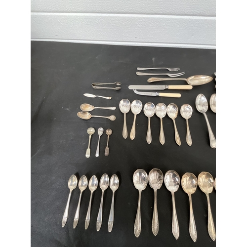 330 - BOX OF SILVER PLATED CUTLERY