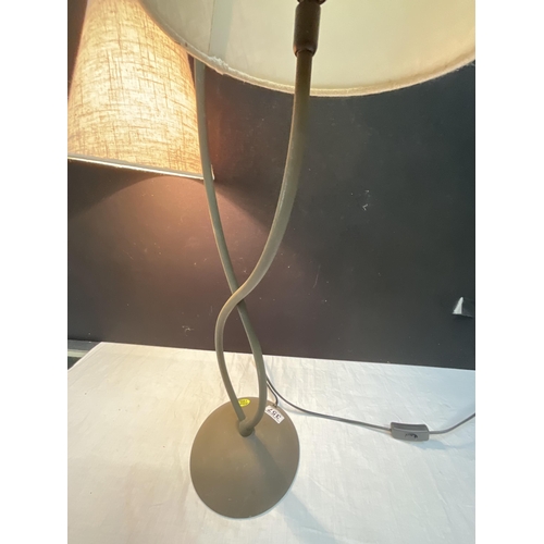 357 - *******lot withdrawn by vendor******METAL 2 BRANCH TABLE LAMP (186) H30