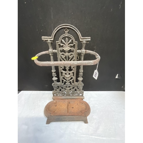 358 - CAST IRON UMBRELLA STAND H14