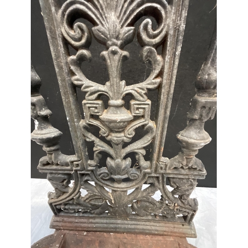 358 - CAST IRON UMBRELLA STAND H14