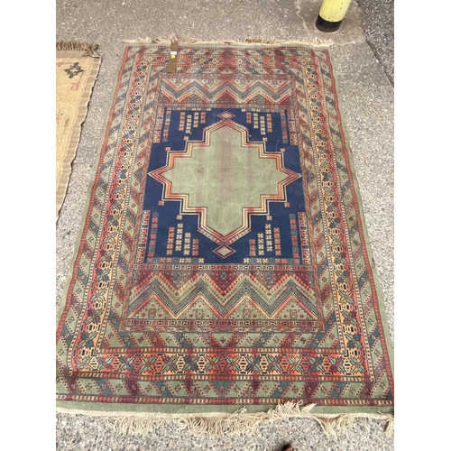 381 - *******lot withdrawn by vendor******5 VINTAGE CARPETS A/F - LARGEST 80