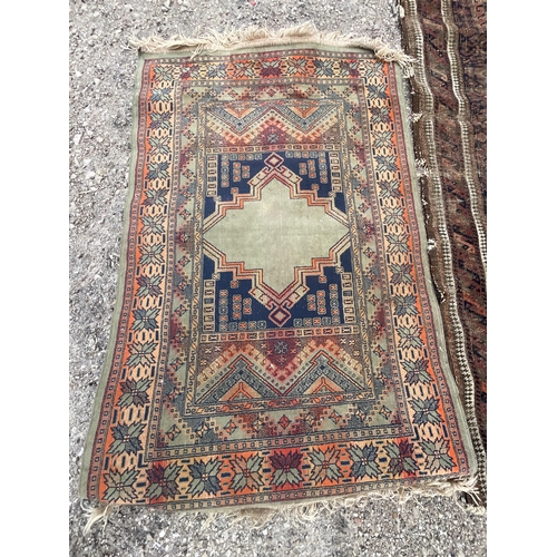 381 - *******lot withdrawn by vendor******5 VINTAGE CARPETS A/F - LARGEST 80